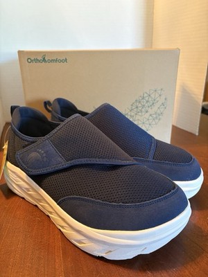 OrthoComfoot Orthopedic Diabetic Men Shoes Extra Wide Slip  display picture 1
