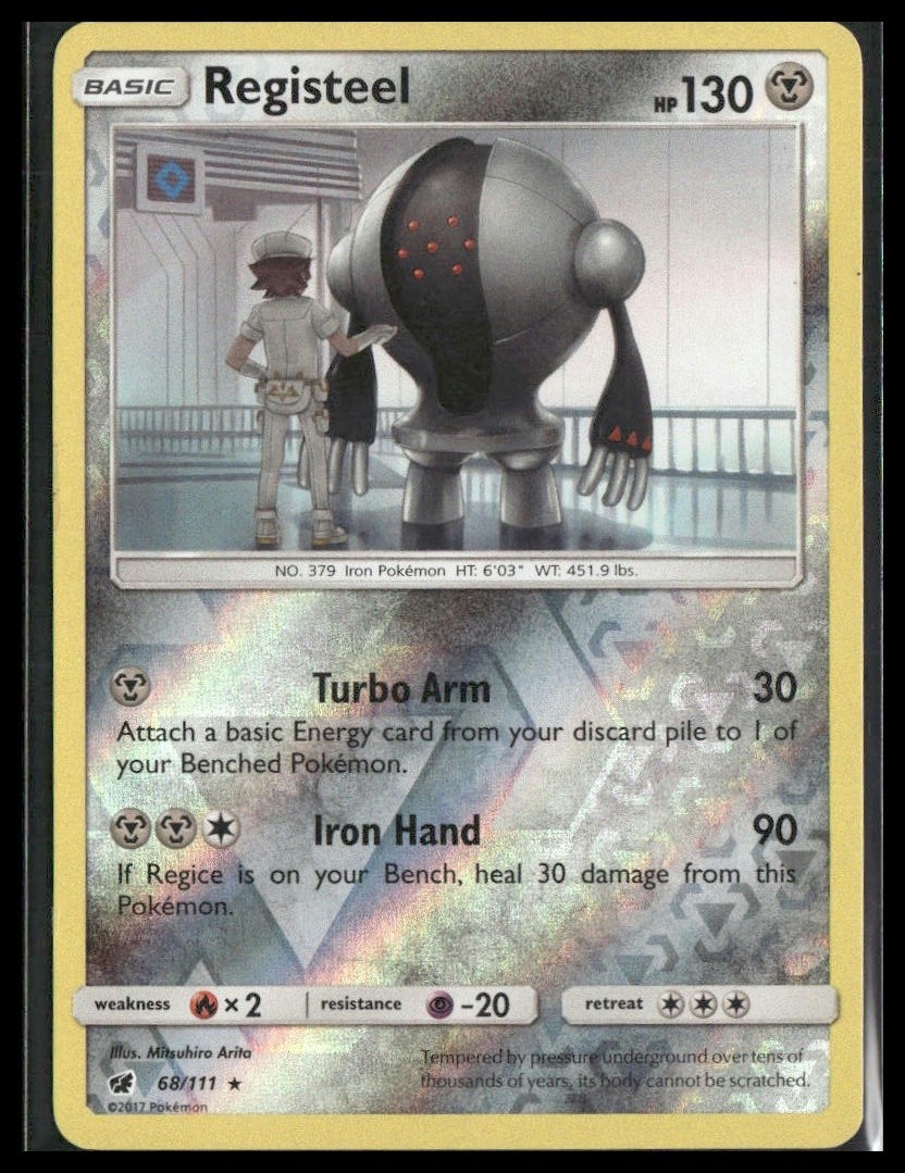 Registeel #68/111 Reverse Holo SM - Crimson Invasion LP