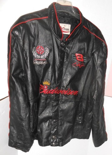 Vintage Chase Authentics Dale Ernhart Jr NASCAR Leather Motorcycle Jacket Sz XL - Picture 6 of 7