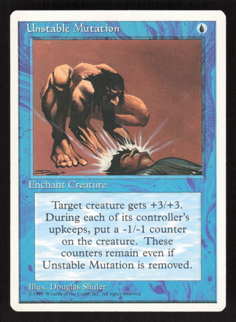 1995 Unstable Mutation Fourth Edition MTG