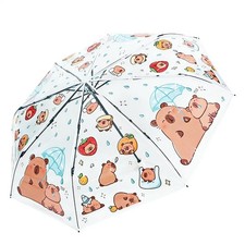 Kids Umbrella Cute Capybara Folding Quick Dry...