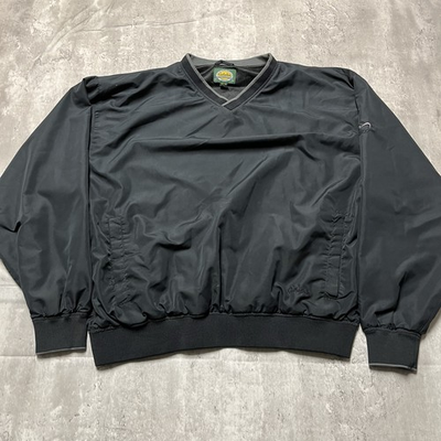 #ad Cabela#x27;s Men#x27;s XL Black Outdoor Gear Windcrest Pullover Windbreaker Pockets $17.99