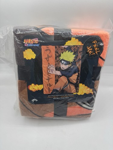 Naruto Shippuden Naruto Uzumaki Character Plush Fleece Throw Blanket 45" x 60" - Picture 2 of 3