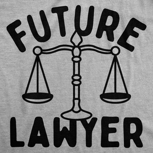 Youth Funny T Shirts Future Lawyer Sarcastic Graphic Novelty Tee For Kids - Picture 2 of 8