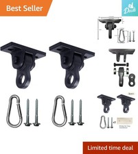 Aluminum Swing Hangers 2 Pack with Smooth Bearings for Easy Installation