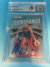 2020 PANINI PRIZM WNBA "DOMINANCE" - A'JA WILSON - SIGNED BECKETT CERT. AUTO 10