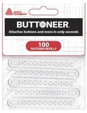 Buttoneer Button Fastening System &ndash; *FITS NEW BUTTONEER TOOL* Natural White