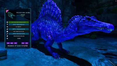 ARK Survival Ascended PvE * TOP CAPPED MEELE * Abberant Spino Spinosaurus 2294%M