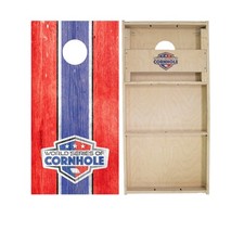 WSOC Cornhole Boards Skip's Garage Regulation Size Foldable Legs Outdoor