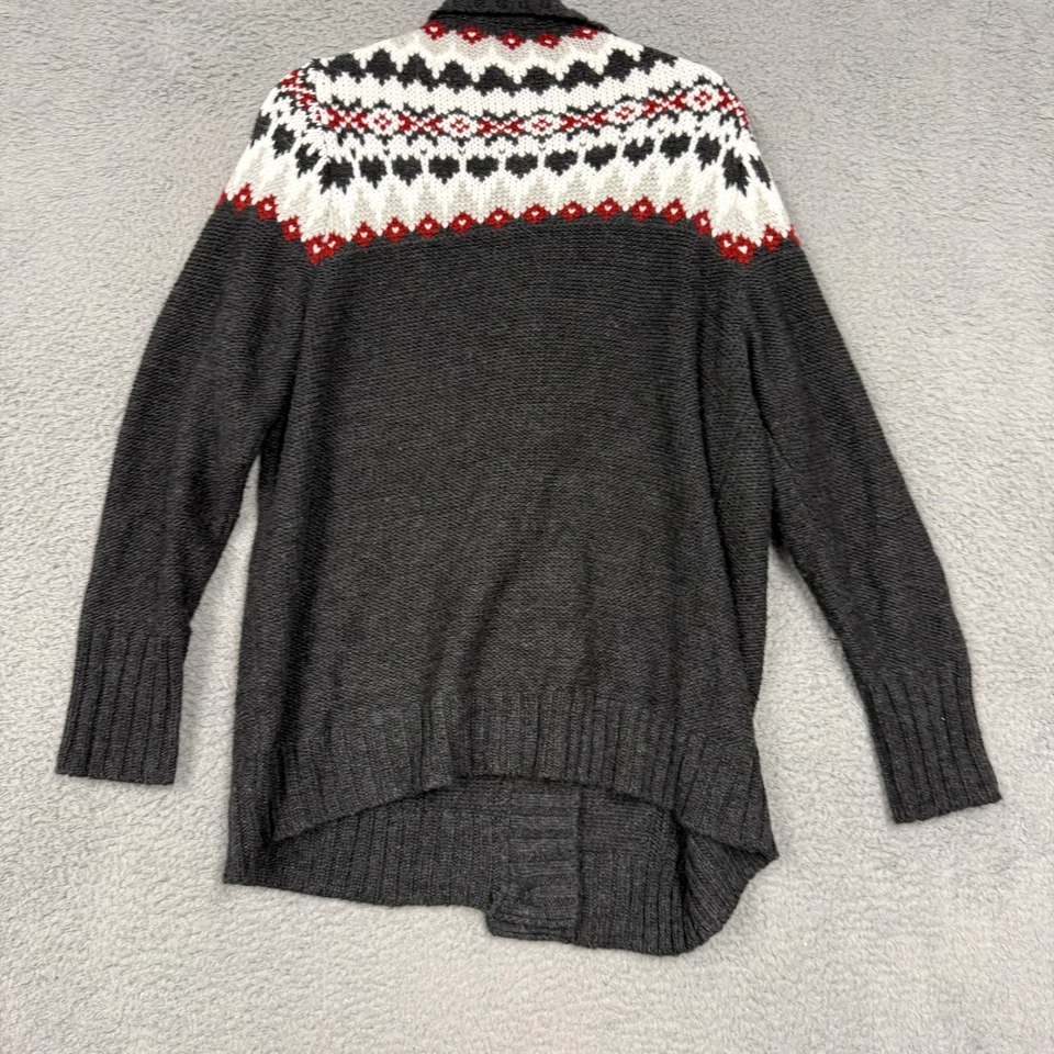 Cárdigan Suéter Dressbarn Para Mujer 2X Gris Isla Justa Chal Cuello Botón Delantero Foto 2 de 4