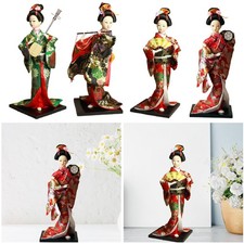 Japanese Geisha Kimono Doll 12inch Girl Statue for Living