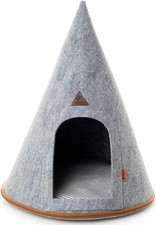 Pet Tent Cat Dog House Felt Cave Bed with Cushion Bag Decorative Foldable Igl...