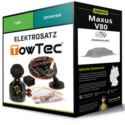 Elektrosatz 7-pol universell für MAXUS V80 01.2016-jetzt NEU TowTec