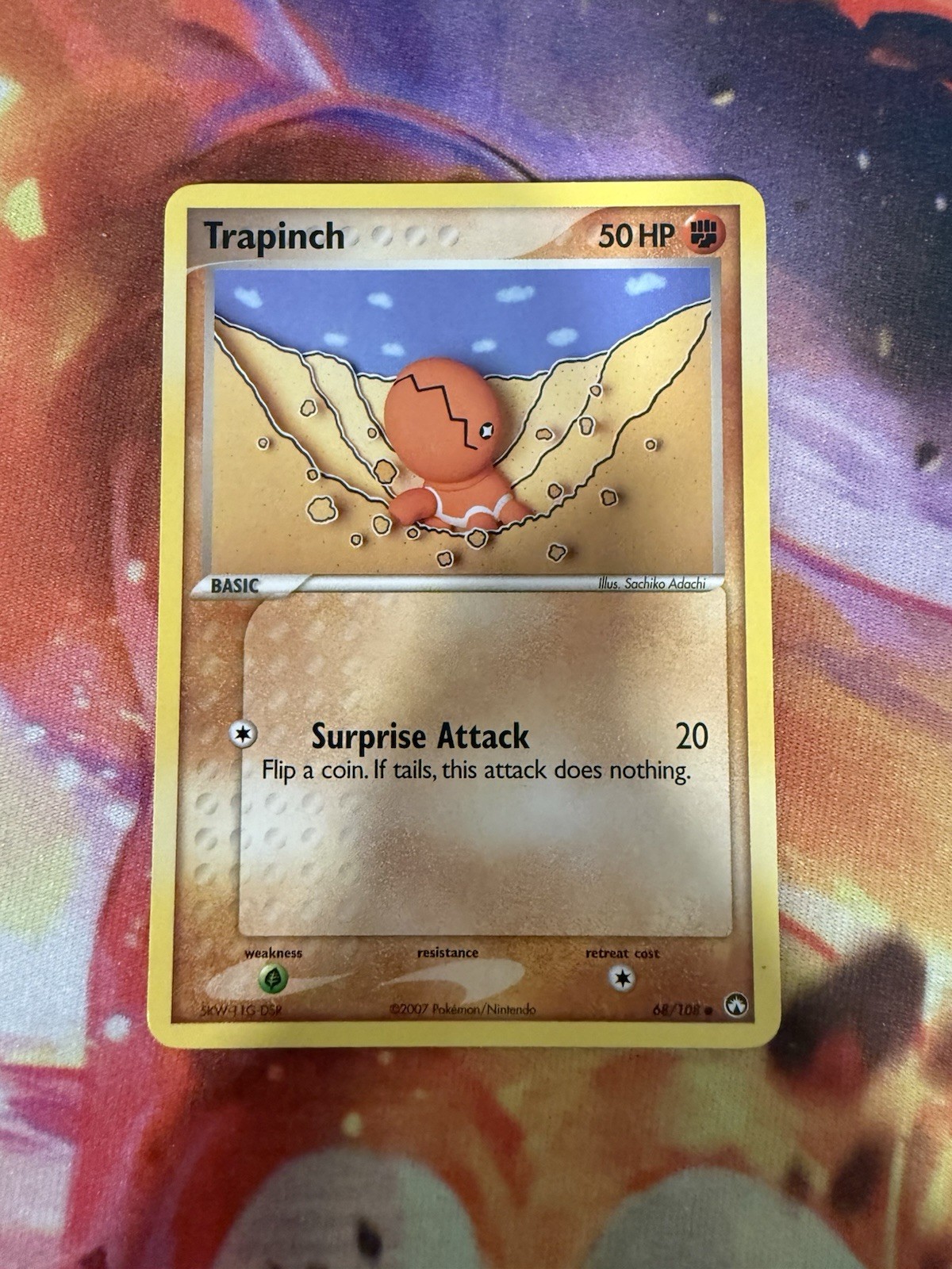 Pokemon TCG Card 2007 Power Keepers - Trapinch 68/108 LP