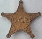 1861-1865 CIVIL WAR GAR GRAND ARMY OF THE REPUBLIC  GRAVE MARKER / FLAG HOLDER.