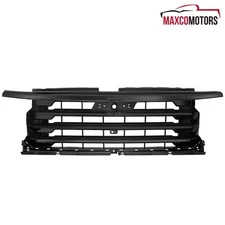Black Front Hood Grille Fits 2019-2025 Chevy Silverado 1500 High Country Grill