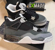 Men's US Size Jordan 4 ''Fear'' Retro Mid Top Basketball Sneaker Shoes