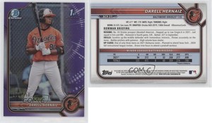 2022 Bowman Chrome Prospects Purple Refractor /250 Darell Hernaiz #BCP-27