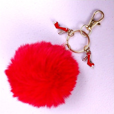 Keychain, Purse Charm, Bag Charm, Bag Clip, Pom-Pom and Charms 156