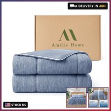 Cooling Comforter Twin Size, Dual-Sided Lightweight Cooling Blanket for Hot Slee