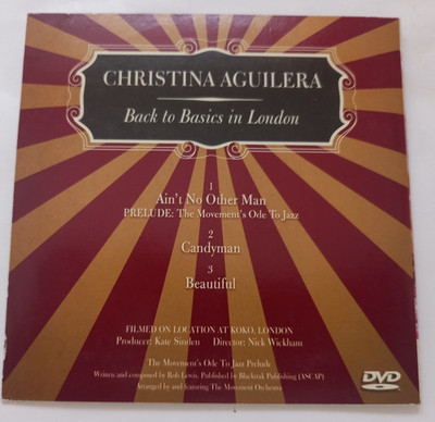 Maxi-CD von Christina Aguilera ''Back To Basics in London'', 3 Tracks
