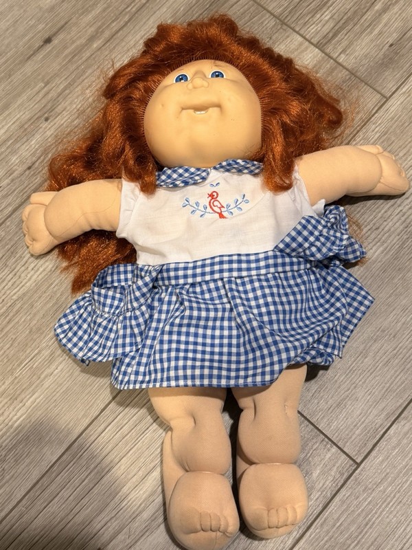1986 Xavier Roberts signature Cabbage Patch Doll Red Hair Vintage
