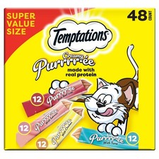 NIB Variety Pack Temptations Puree Wet Cat Treats Multi Flavor Lickable Snack