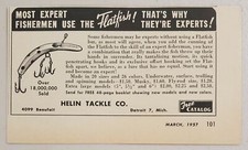 1957 Print Ad Helin Tackle Co. Flatfish Fishing Lures Made in Detroit,Michigan ,