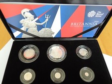 2016 Royal Mint Britannia Silver Proof 6 Coin Set