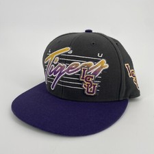 LSU Tigers Hat Snapback 47 Brand Cap Black Purple Louisiana State University