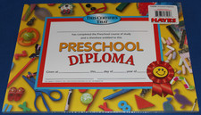 Preschool Diploma 108 - 8.5" x 11" diplomas 