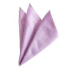  95 Bloomingdales Men Solid Light Purple Handkerchief Dress Casual Pocket Square
