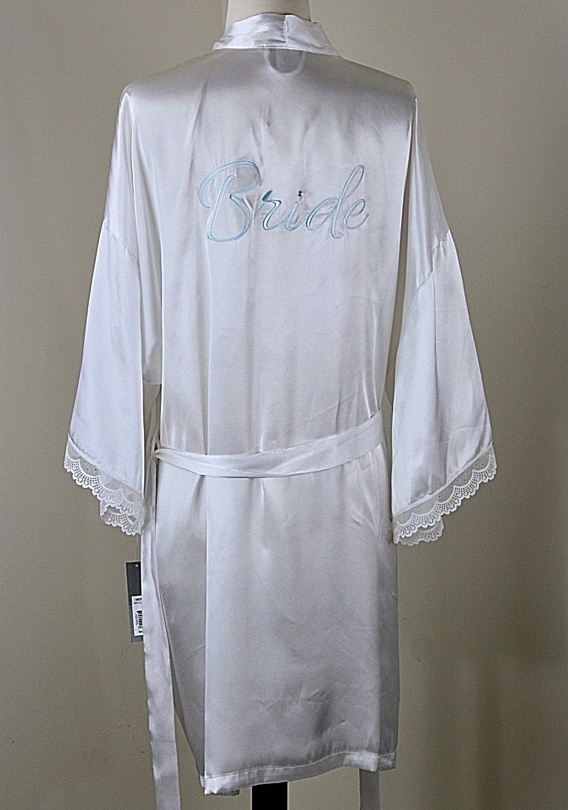 white satin robe