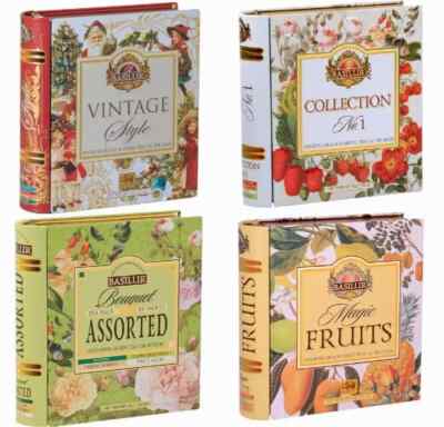 Basilur Tea Book 32 Enveloped Tea Bags 4 Flavours Free Shipping World Wide