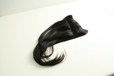 Handmade Human Hair 21'' Length Clip-On Hair Extension Triple Weft  Black