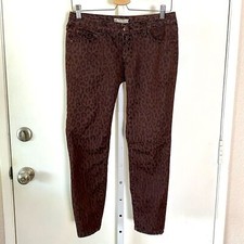 Free People Animal Print Jeans 27