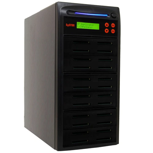 SySTOR 1-23 CF Card Duplicator - Mass Storage Copier Compact Flash Memory Eraser