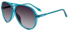 Steve Madden Unisex Decker Sunglasses   Crystal Blue Frame  Gradient Smoke Lens