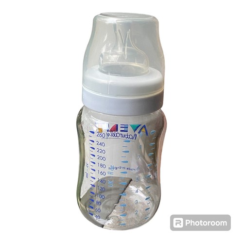 1 new Philips Avent Naturally Anti-Colic Bottle Clear 9 Oz nipple Sz 1 newborn - Picture 2 of 3