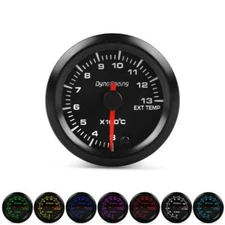 2" 52mm 7 Color LED Car Exhaust Gas Temp Gauge Pointer EGT Temperature Meter