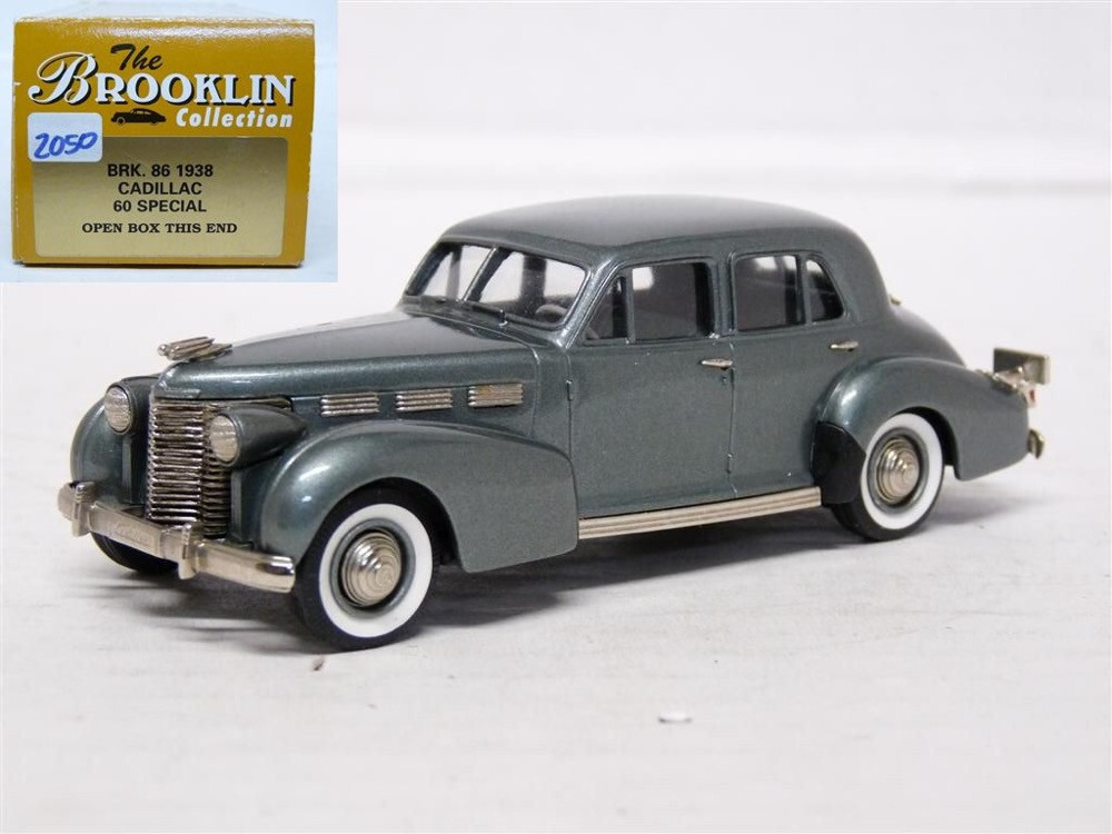 Brooklin BRK86 1/43 1938 Cadillac 60 Special Handmade White Metal Scale Model