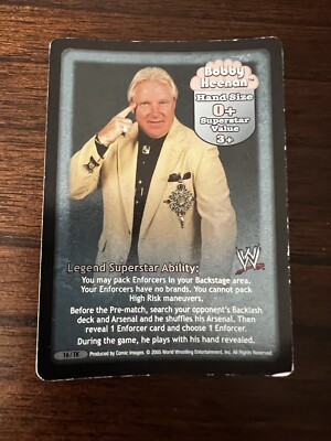 WWE Raw Deal Bobby Heenan Foil Face Card CCG