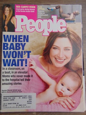 People Magazine March 24 2003 Having a Baby Madonna Kaley Cuoco Mel Gibson