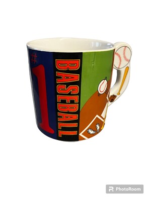 New Vintage  Japan  Kato Kogei #1 baseball Coffee Tea cup/ mug
