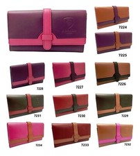 Ladies Genuine Leather Wallet Designer J Wilson Women Quality Clutch Purse Card 