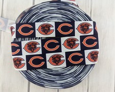 7/8" Bears Grosgrain Ribbon, Football Ribbon, Sport Grosgrain Ribbon