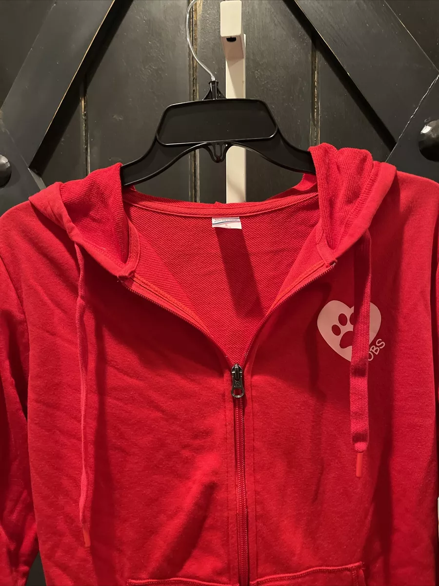 NWT Bobs for Skechers Red True Love Is Rescued Jacket Hoodie Size S