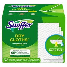 Swiffer 31822 Dry Sweeping Cloths, 32-Ct. - Quantity 4