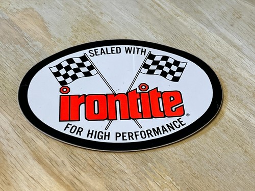 OEM NOS Irontite Sealed For High Performance 5" Oval Decal Sticker 1969