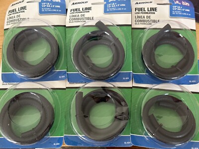 6 Pack  Arnold 1/4'' x 2' GAS FUEL LINE Model: GL-024 Low Permeation New 2ft